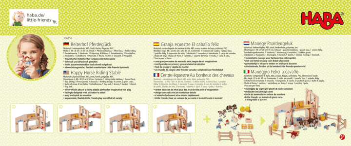 *Little Friends Happy Horse Riding Stable-Dolls-Tools 4 Teaching-Classroom Decor and More