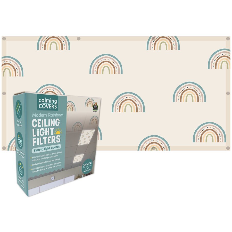 Modern Rainbow Calming Covers Ceiling Light Filters-Sensory-Tools 4 Teaching-Classroom Decor and More