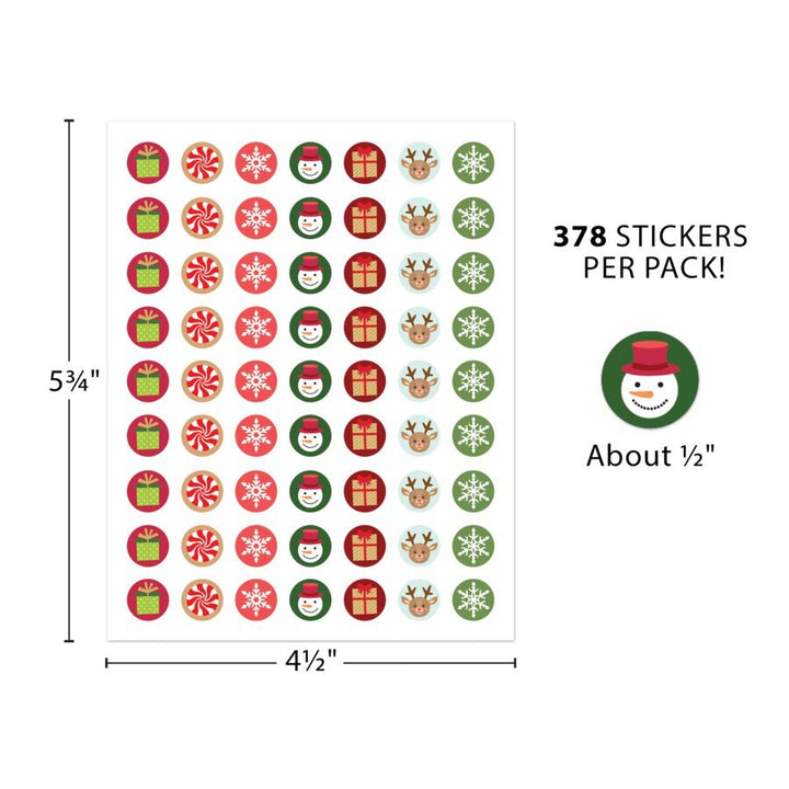 Winter Holiday Mini Stickers-Tools 4 Teaching-Classroom Decor and More