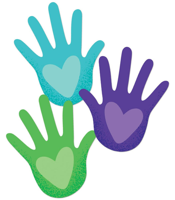 Hands with Hearts Cutouts (Assorted) - Tools 4 Teaching