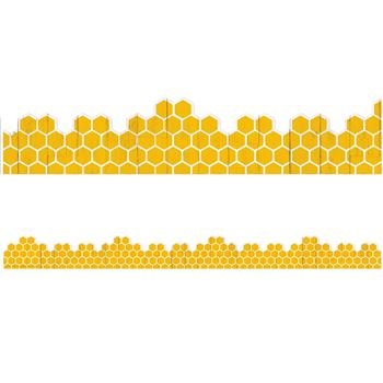 Hive Honeycomb Die-Cut Extra Wide Deco Trim-Borders-Tools 4 Teaching-Classroom Decor and More