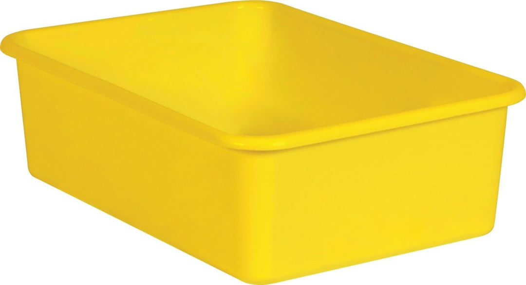 Large Plastic Storage Bin: Yellow-Organization-Tools 4 Teaching-Classroom Decor and More