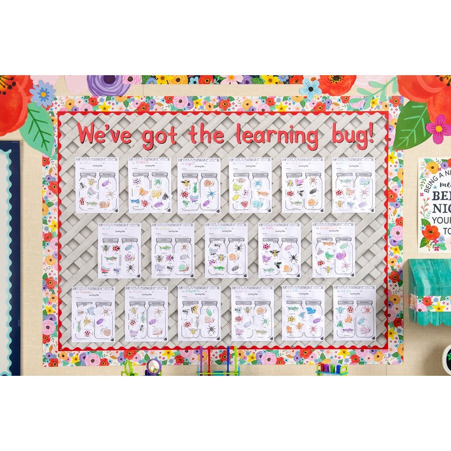 *Better Than Paper® Bulletin Board Roll: White Trellis-Bulletin Board Paper - Better Than Paper-Tools 4 Teaching-Classroom Decor and More
