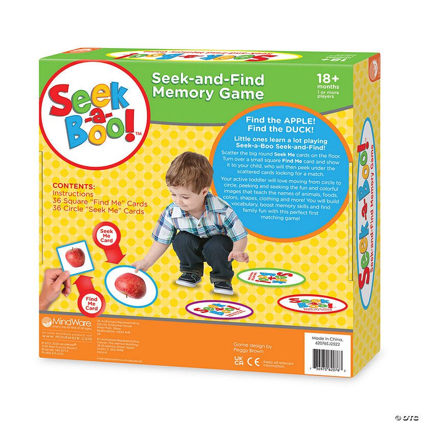 Seek-a-Boo!™ Seek-and-Find Toddler Memory Game-Games-Tools 4 Teaching-Classroom Decor and More