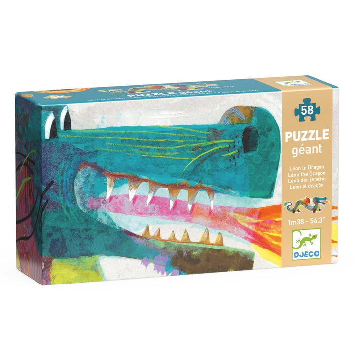Leon The Dragon 58pc Giant Floor Jigsaw Puzzle-Puzzles-Tools 4 Teaching-Classroom Decor and More