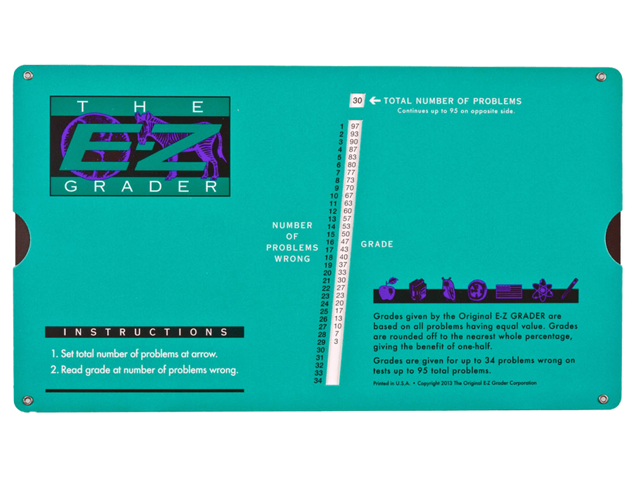 E-Z Grader (Teal)-Office Supplies-Tools 4 Teaching-Classroom Decor and More