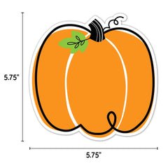 Doodle Pumpkin 6" Designer Cut-Outs-Tools 4 Teaching-Classroom Decor and More