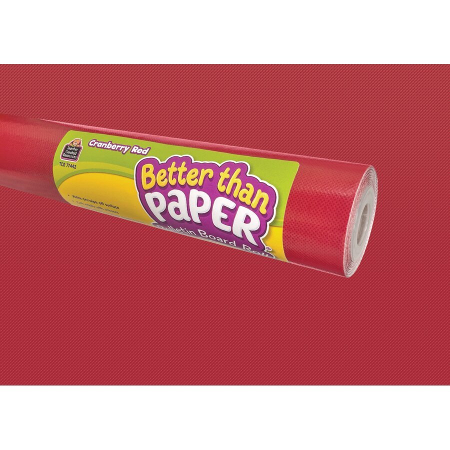 Better Than Paper® Bulletin Board Roll: Cranberry Red-Bulletin Board Paper - Better Than Paper-Tools 4 Teaching-Classroom Decor and More