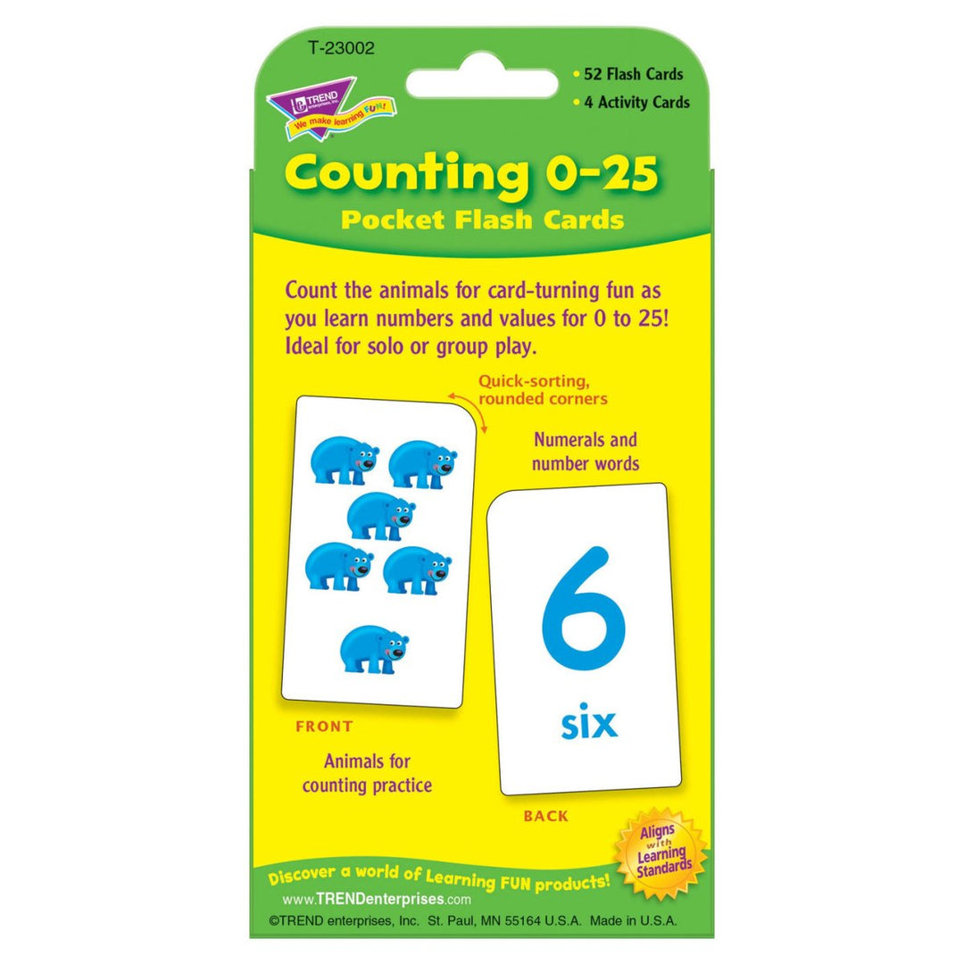 *Counting 0-25 Pocket Flash Cards-Numbers, Counting & Sorting-Tools 4 Teaching-Classroom Decor and More