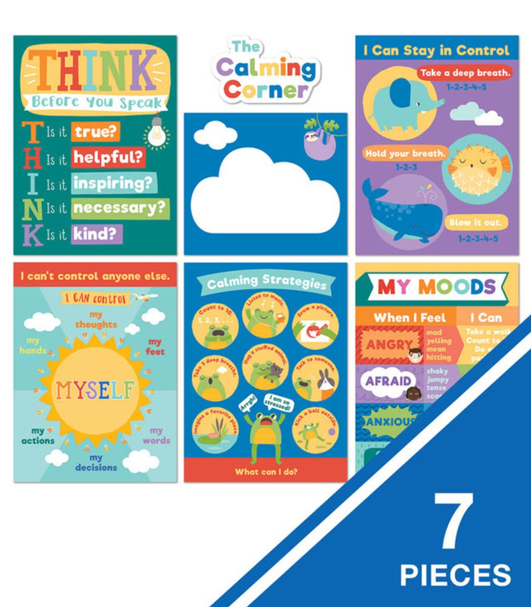 Calming Strategies Chart Set-Bulletin Board Sets-Tools 4 Teaching-Classroom Decor and More