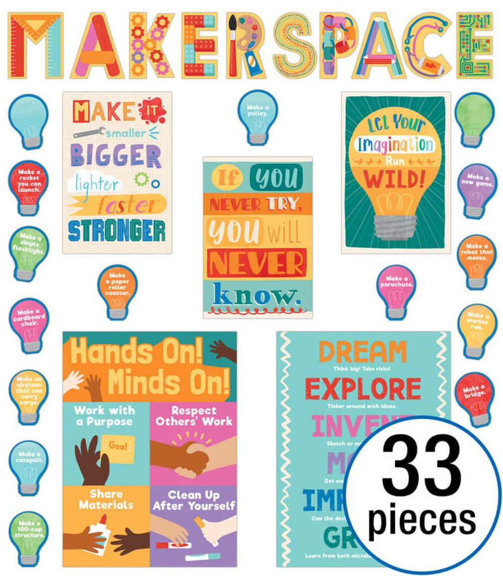 Makerspace Bulletin Board Set-Bulletin Board Sets-Tools 4 Teaching-Classroom Decor and More