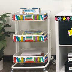 Core Decor Doodle Bookshelf EZ Border-Borders-Tools 4 Teaching-Classroom Decor and More