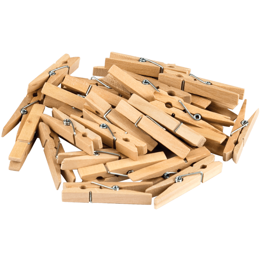 STEM Basics: Medium Clothespins - 50 Count-Art Supplies-Tools 4 Teaching-Classroom Decor and More