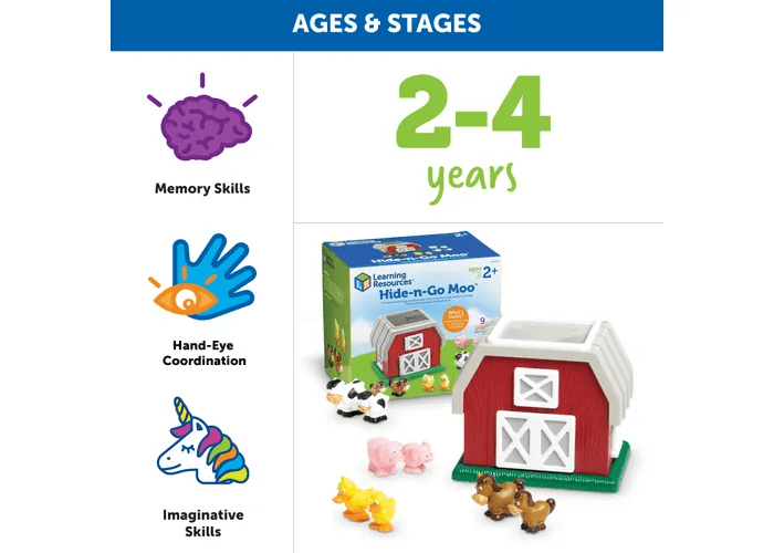 Hide-n-Go Moo™-Developmental-Tools 4 Teaching-Classroom Decor and More