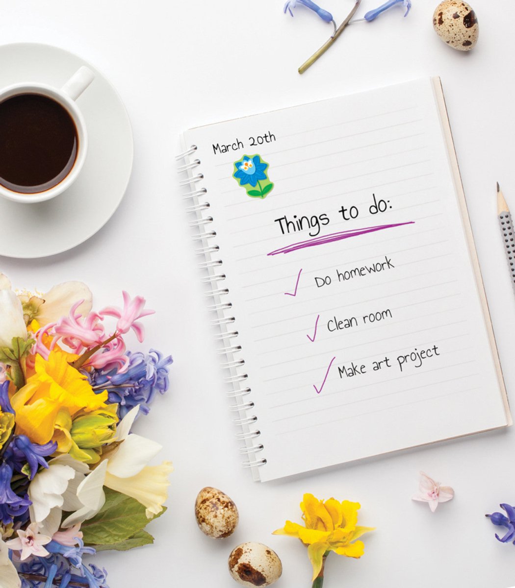 Flowers Shape Stickers-Stickers-Tools 4 Teaching-Classroom Decor and More