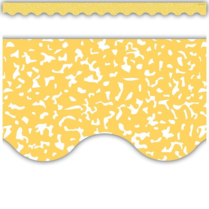 Composition Yellow Scalloped Border Trim-Borders-Tools 4 Teaching-Classroom Decor and More