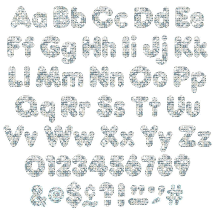 *Silver Sparkle 4-Inch Casual Uppercase/Lowercase Combo Pack Ready Letters®-Letters-Tools 4 Teaching-Classroom Decor and More