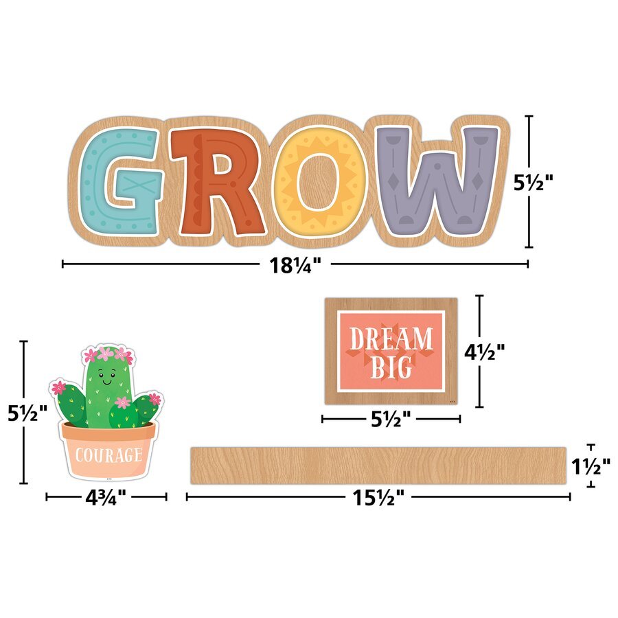 Happy Cactus Crew Mini Bulletin Board-Mini Bulletin Boards-Tools 4 Teaching-Classroom Decor and More