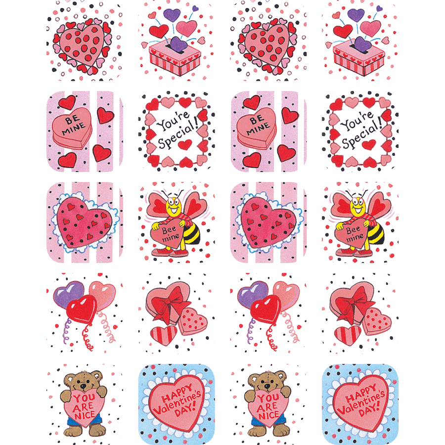 Valentine's Day Stickers-Tools 4 Teaching-Classroom Decor and More