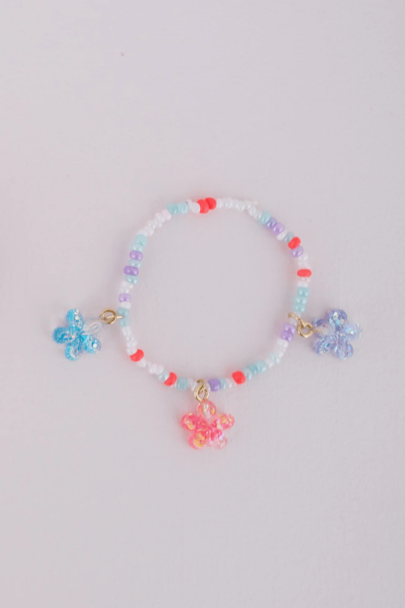 Boutique Shimmer Flower Bracelet-Dress Up & Jewelry-Tools 4 Teaching-Classroom Decor and More
