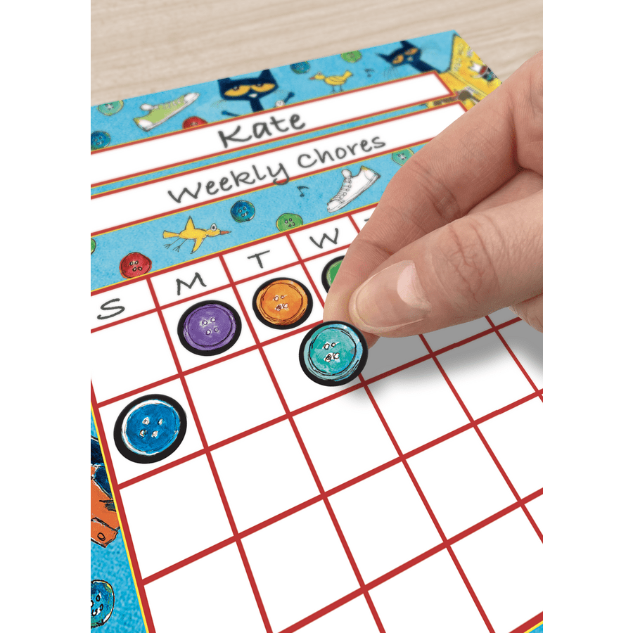 Pete the Cat Groovy Buttons Mini Stickers-Stickers-Tools 4 Teaching-Classroom Decor and More