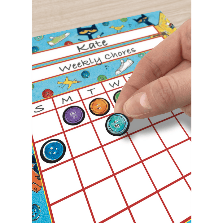 Pete the Cat Groovy Buttons Mini Stickers-Stickers-Tools 4 Teaching-Classroom Decor and More