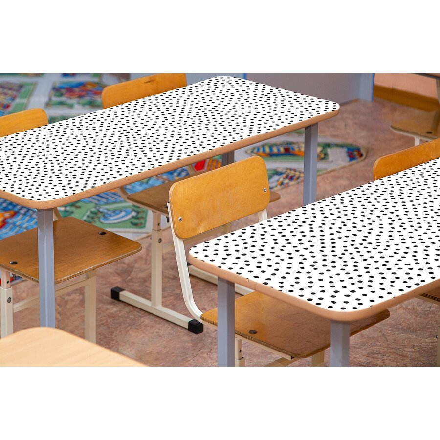 Black Painted Dots Peel and Stick Decorative Paper-Bulletin Board Paper - Fadeless-Tools 4 Teaching-Classroom Decor and More