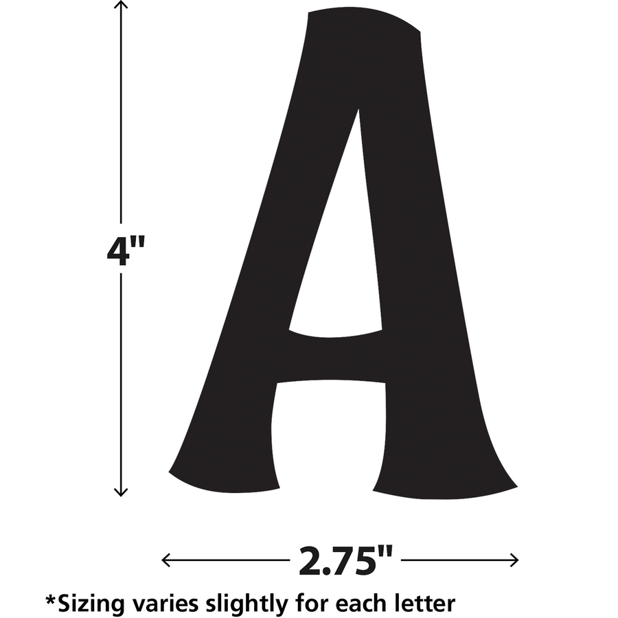 Black 4" Wild Whimsy Letters Combo Pack-Letters-Tools 4 Teaching-Classroom Decor and More