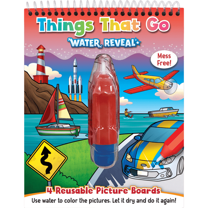 Things That Go Water Reveal-Activity Pads-Tools 4 Teaching-Classroom Decor and More