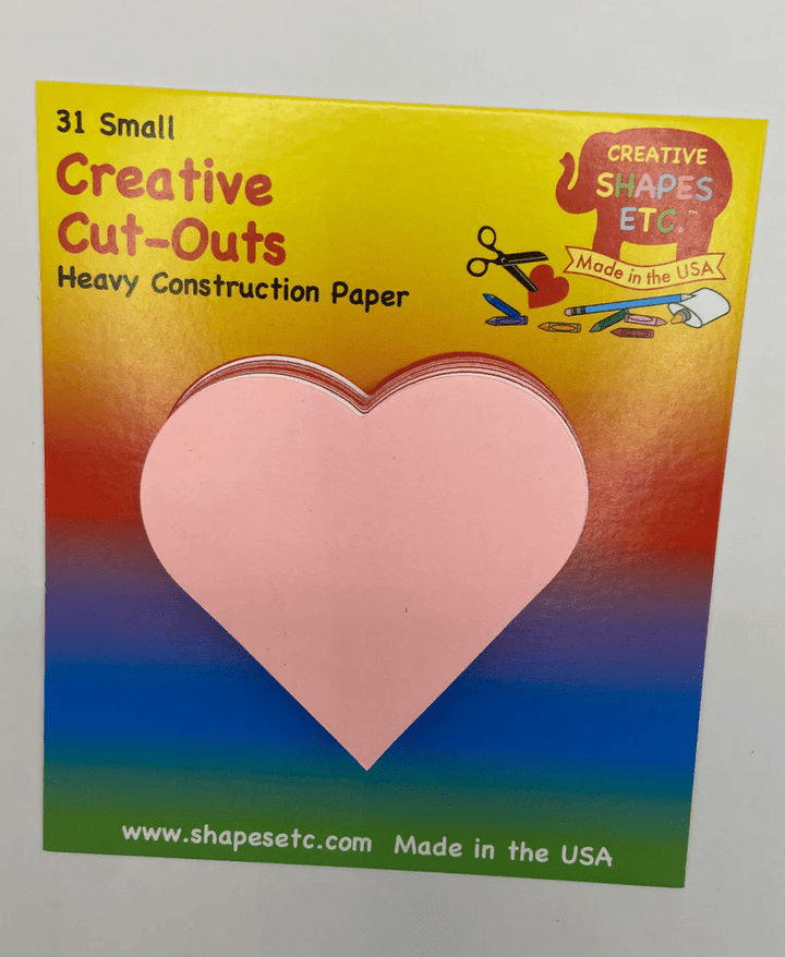 Heart Small Tri-Color Creative Cut-Outs- 3”-Accents-Tools 4 Teaching-Classroom Decor and More