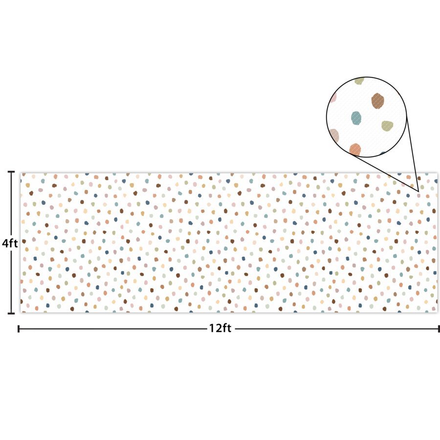 Better Than Paper® Bulletin Board Roll: Everyone is Welcome Painted Dots-Bulletin Board Paper - Better Than Paper-Tools 4 Teaching-Classroom Decor and More