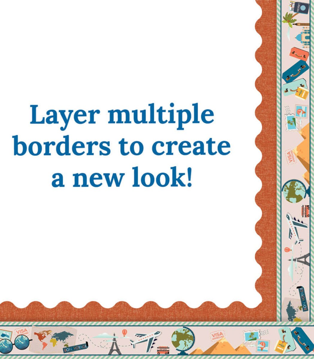 Let's Explore: Let's Explore Straight Bulletin Board Borders-Borders-Tools 4 Teaching-Classroom Decor and More