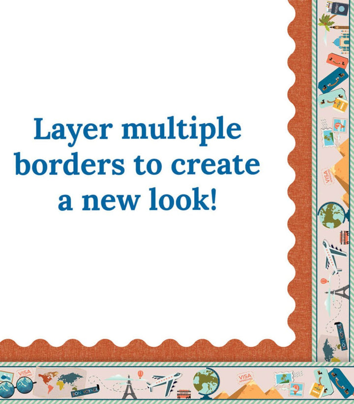 Let's Explore: Let's Explore Straight Bulletin Board Borders-Borders-Tools 4 Teaching-Classroom Decor and More