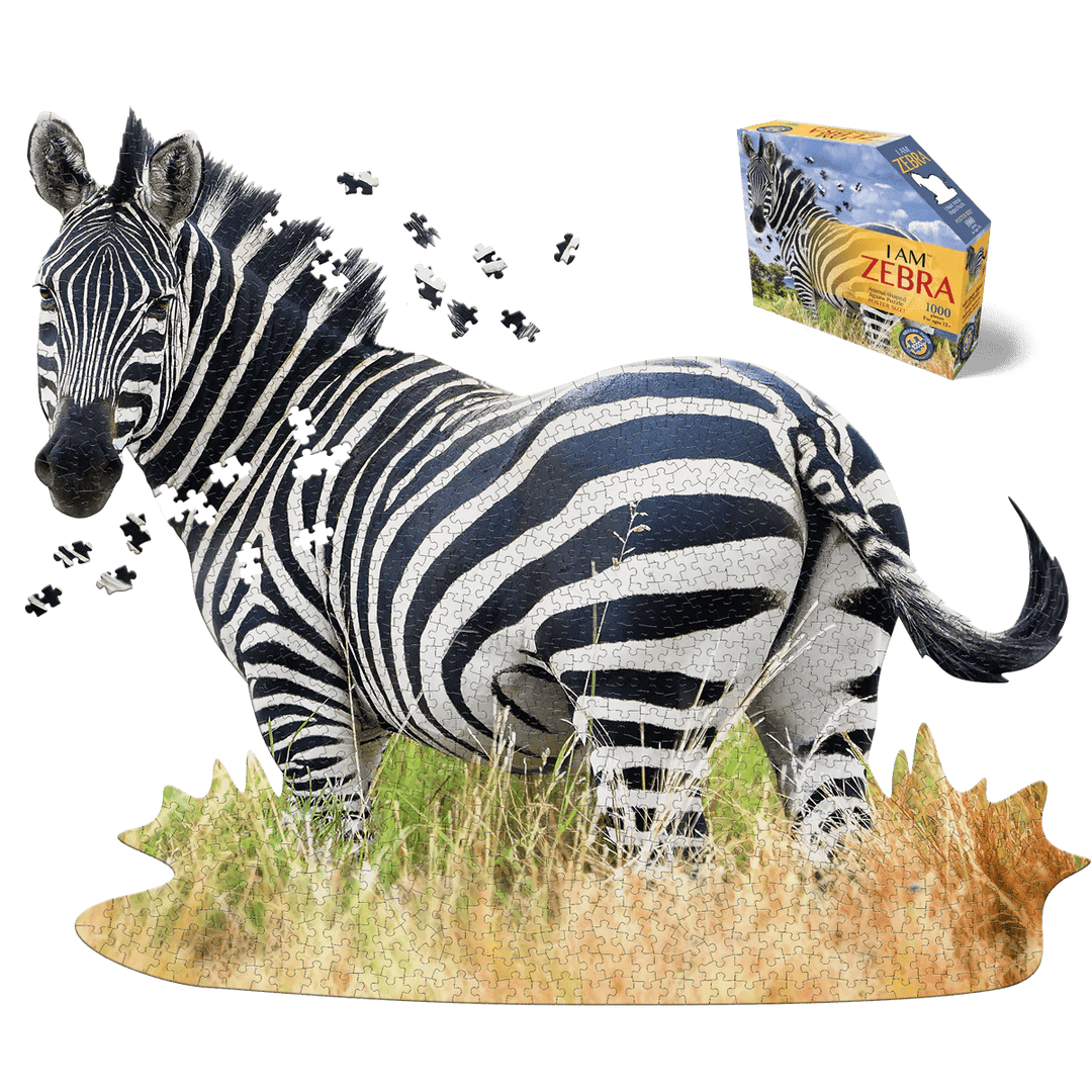 *I AM ZEBRA 1000 pcs Puzzle-Puzzles-Tools 4 Teaching-Classroom Decor and More