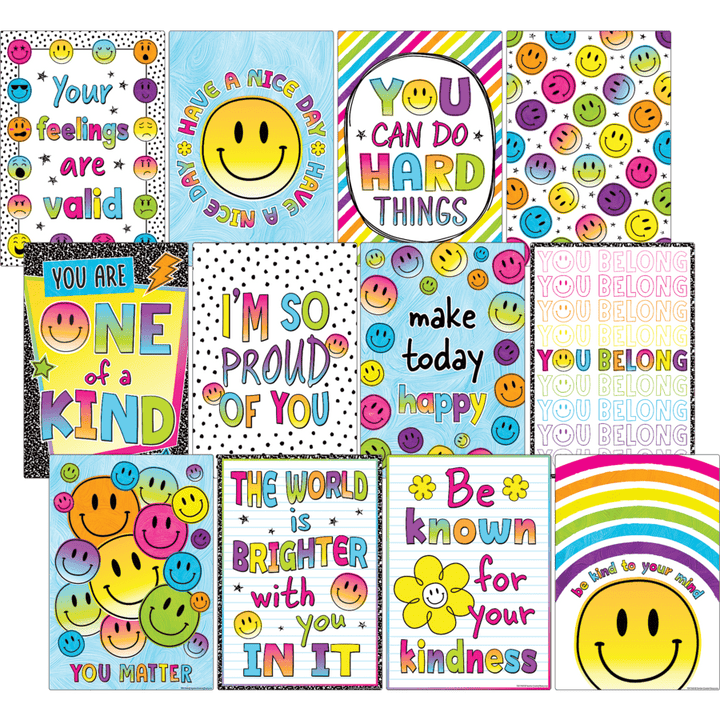 Brights 4Ever Positive Sayings Small Poster Pack-Posters-Tools 4 Teaching-Classroom Decor and More