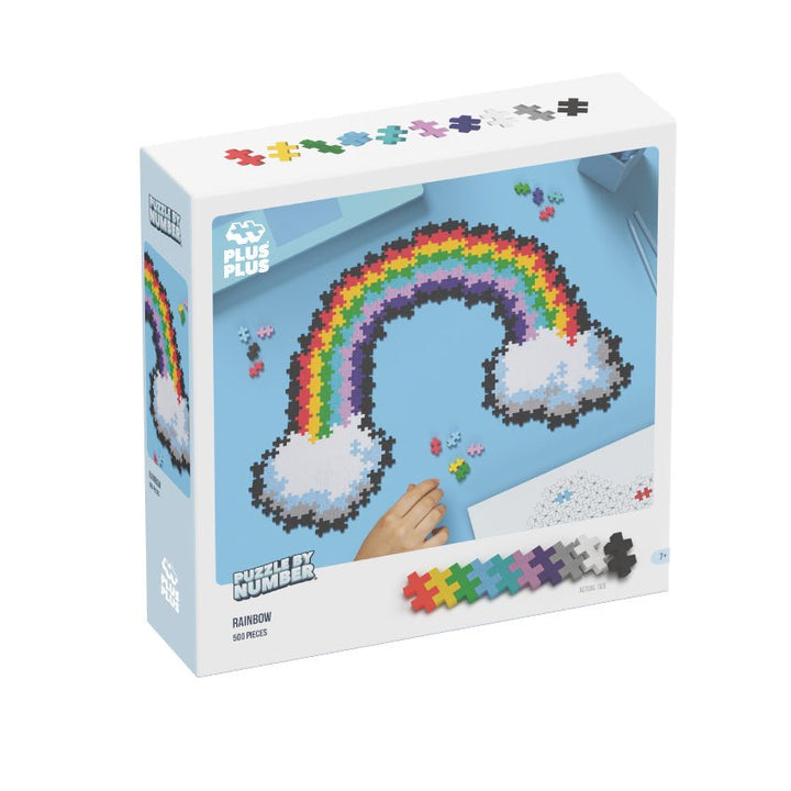 PLUS PLUS® Puzzle by Number® - 500 PC - Rainbow-Plus Plus-Tools 4 Teaching-Classroom Decor and More