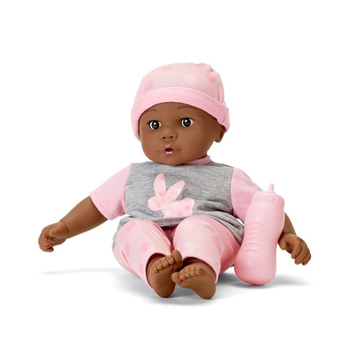 Sweet Smiles Pink Bunny Dark Skin-Dolls-Tools 4 Teaching-Classroom Decor and More