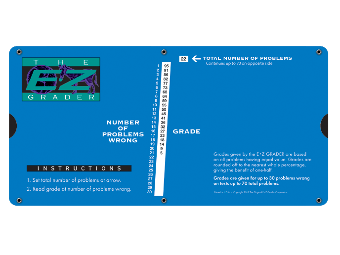 E-Z Grader Large (Royal Blue)-Office Supplies-Tools 4 Teaching-Classroom Decor and More