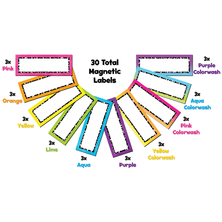 Brights 4Ever Magnetic Labels-Magnetic-Tools 4 Teaching-Classroom Decor and More