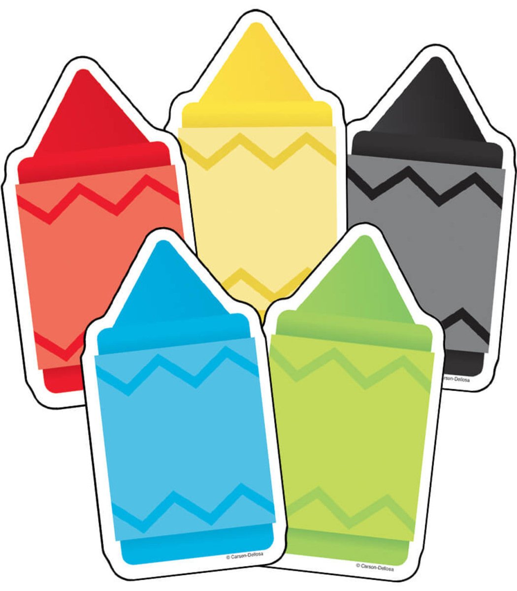 Chunky Crayons Cutouts-Accents-Tools 4 Teaching-Classroom Decor and More
