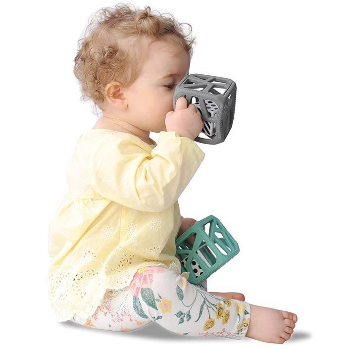 *Chew Cube - Dark Grey-Baby & Toddler-Tools 4 Teaching-Classroom Decor and More