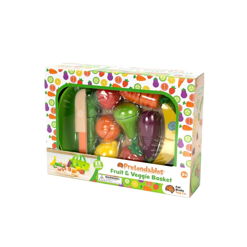 Pretendables Fruit & Veggie Basket-Play Food-Tools 4 Teaching-Classroom Decor and More