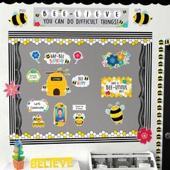Busy Bees Welcome Banner-Banner-Tools 4 Teaching-Classroom Decor and More