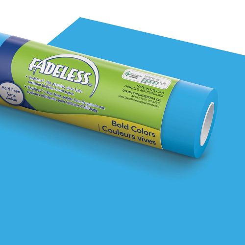 Fadeless® Bulletin Board Art Paper 47.25" X 50' - Brite Blue-Bulletin Board Paper - Fadeless-Tools 4 Teaching-Classroom Decor and More