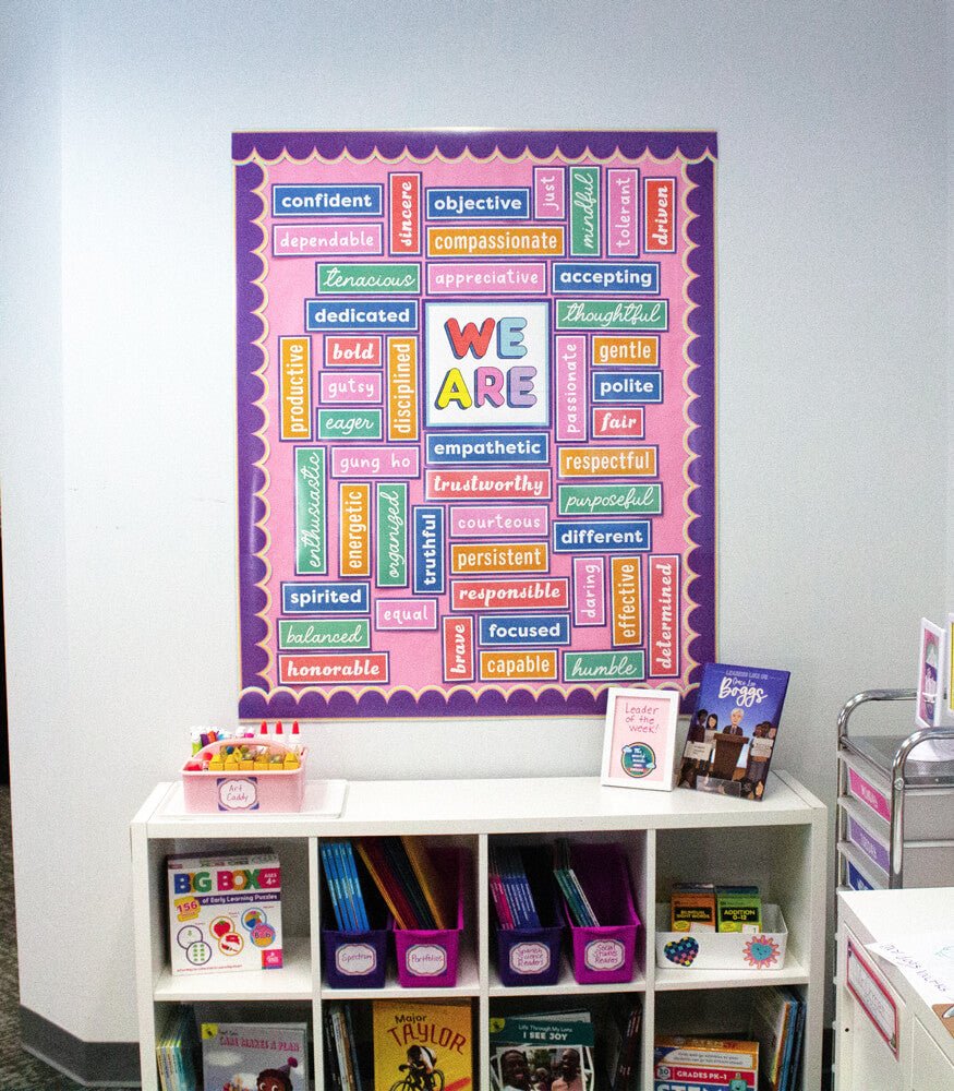 We Stick Together Motivational Pre-punched Bulletin Board Set Grade K-8-Bulletin Board Sets-Tools 4 Teaching-Classroom Decor and More