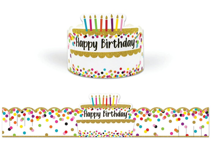 Confetti Happy Birthday Crowns-Birthday-Tools 4 Teaching-Classroom Decor and More