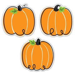 Doodle Pumpkin 6" Designer Cut-Outs-Tools 4 Teaching-Classroom Decor and More
