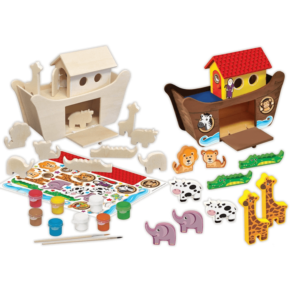 Noah's Ark Wood Craft & Paint Kit-Craft Activity-Tools 4 Teaching-Classroom Decor and More