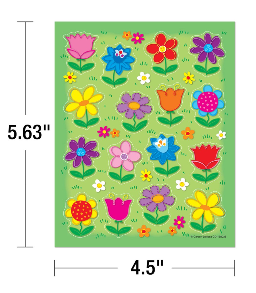 Flowers Shape Stickers-Stickers-Tools 4 Teaching-Classroom Decor and More