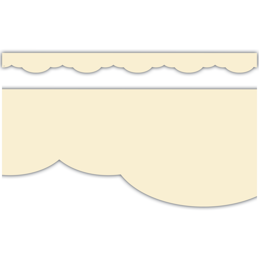 Creme Brulee Fancy Scallops Border Trim-Borders-Tools 4 Teaching-Classroom Decor and More